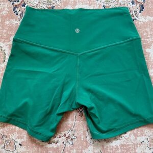 lululemon athletica Green Bike Shorts